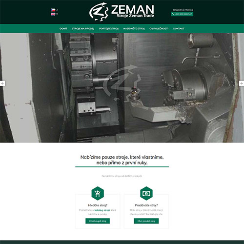 Stroje Zeman Trade s.r.o. - kovoobráběcí stroje bazar